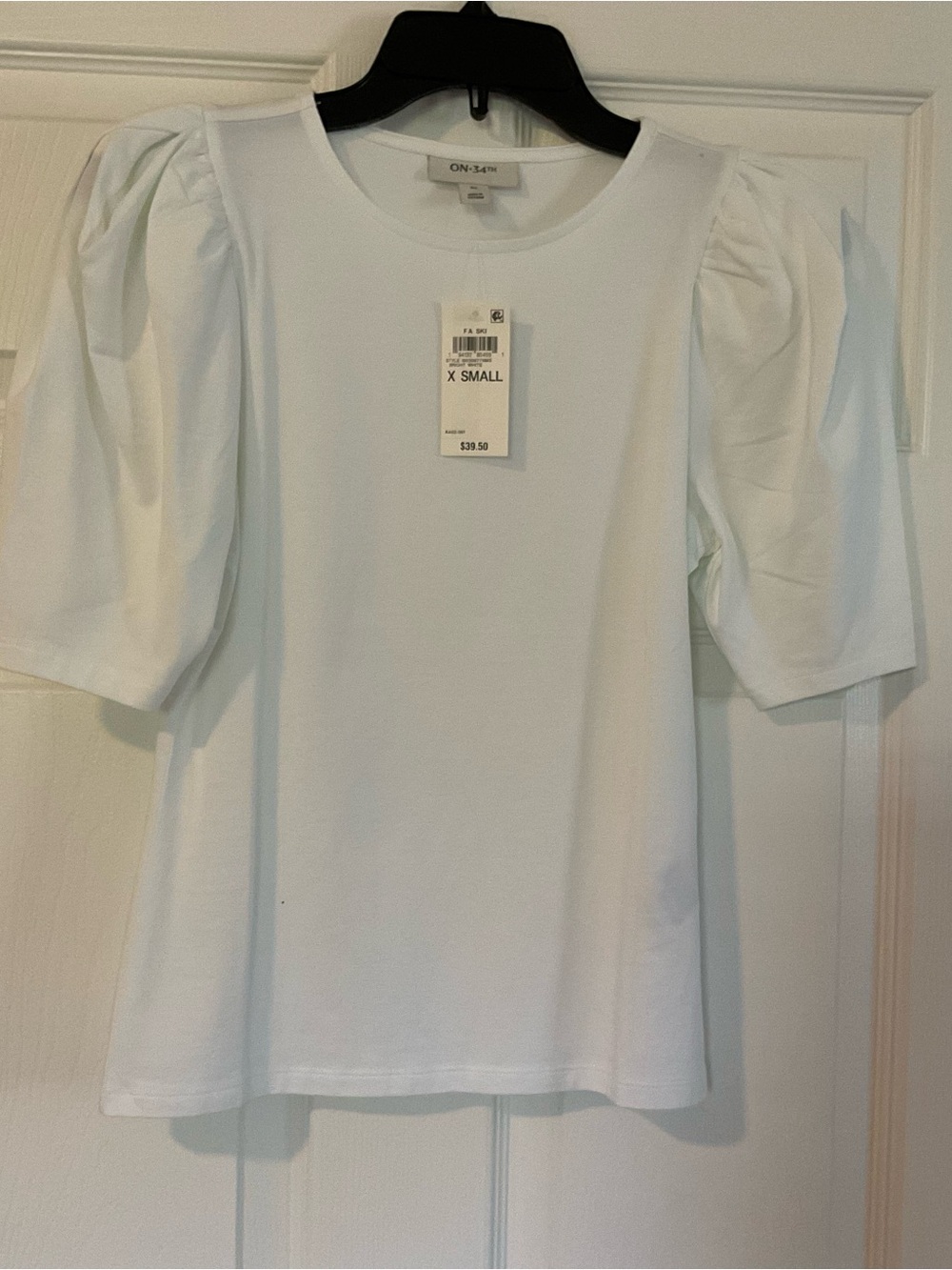ONeill Puff-Sleeve White Short-Sleeve Tee